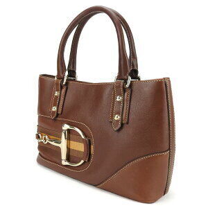 Gucci leather brown Horsebit handbag
